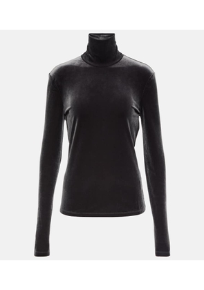 Proenza Schouler White Label velvet turtleneck top