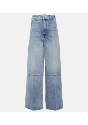 Khaite Isla high-rise wide-leg jeans