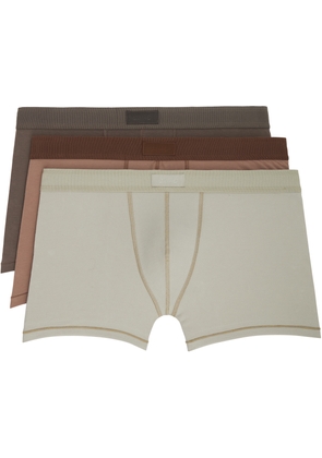 SKIMS Three-Pack Multicolor SKIMS Cotton 3 Boxer Briefs