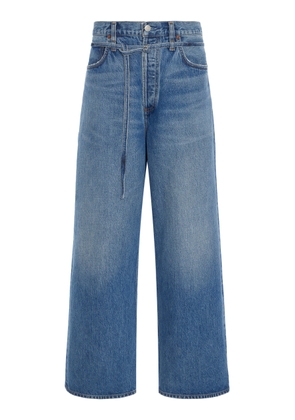 Agolde Emmi Stretch Low-Rise Wide-Leg Jeans - Moda Operandi