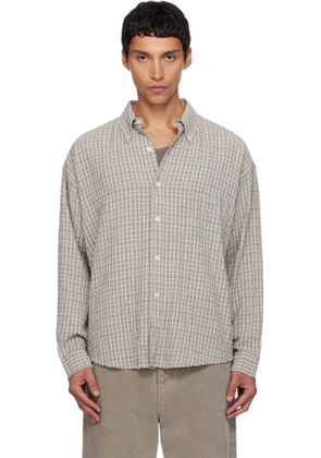 mfpen Gray Button Down Shirt