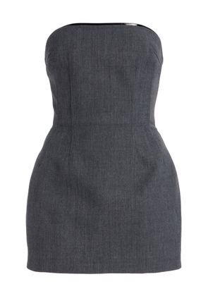 LaQuan Smith Strapless Wool-Blend Mini Dress - Moda Operandi