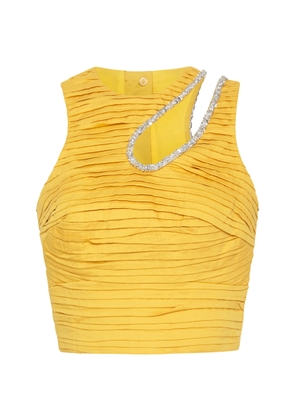 Aje Jolie Cutout Cotton Top - Moda Operandi