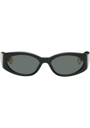 JACQUEMUS Black 'The Ovalo' Sunglasses
