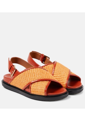 Marni Fussbet raffia-effect sandals