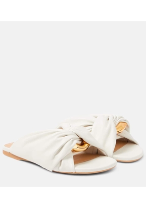 JW Anderson Corner leather slides