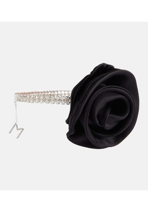 Magda Butrym Floral-applique crystal-embellished choker