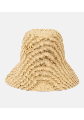 Prada Logo crochet hat