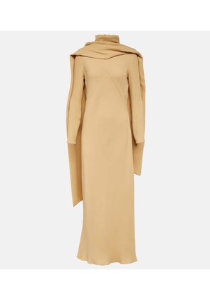 The Row Pascal draped silk crepe maxi dress