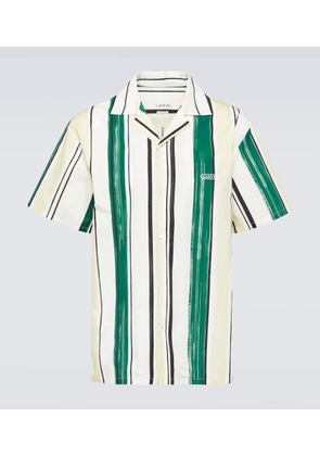 Lanvin Striped cotton bowling shirt