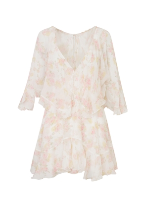 LoveShackFancy Avaline Ruffled Mini Dress - Moda Operandi