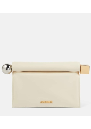 Jacquemus La Pochette Rond Carre leather clutch
