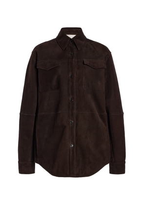 The Row Gwena Suede Shirt Jacket - Moda Operandi