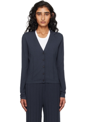 MM by Max Mara Navy Aerosi Cardigan