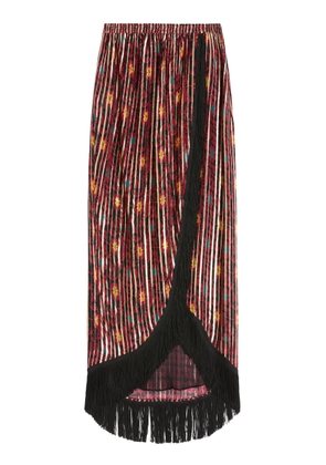 Valentino Garavani Printed Silk Midi Skirt  - Moda Operandi