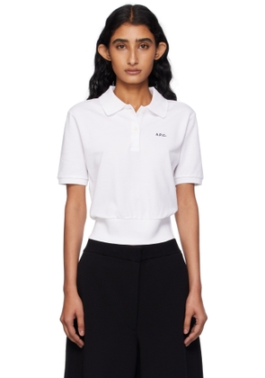 A.P.C. White Océane Polo