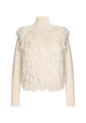 Brandon Maxwell The Chapin Furry Cashmere Sweater - Moda Operandi