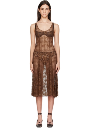 Collina Strada Brown Pamela Maxi Dress