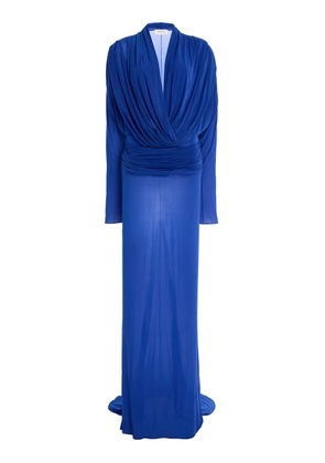 Burc Akyol Draped Jersey Maxi Dress - Moda Operandi