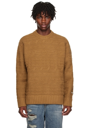 ADER error Brown Oversized Sweater