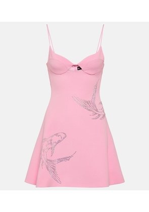 David Koma Crystal-embellished minidress