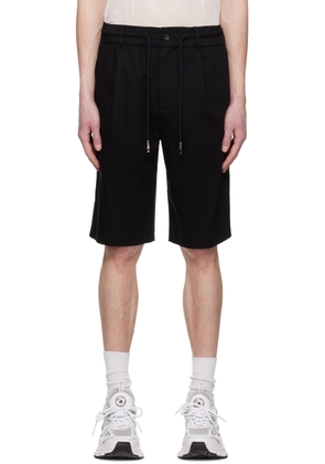 Feng Chen Wang Black Pleated Shorts