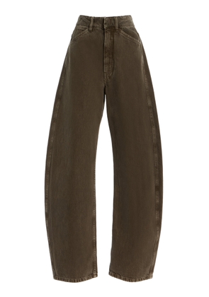 Lemaire High-Rise Cotton Curved Pants - Moda Operandi