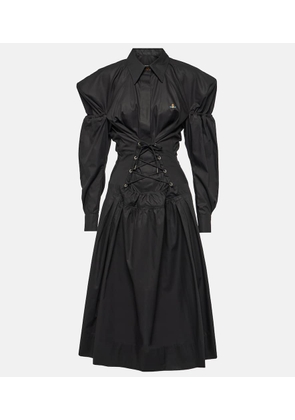 Vivienne Westwood Kate cotton poplin midi dress