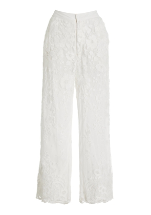 All That Remains Ena Embroidered Lace Wide-Leg Pants - Moda Operandi
