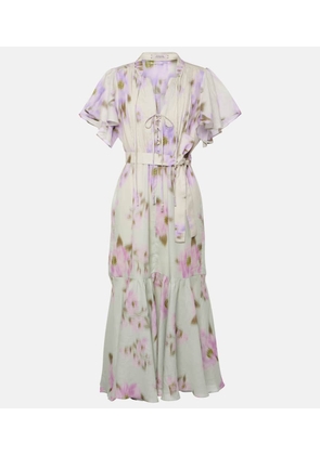 Dorothee Schumacher Blooming Volumes floral cotton midi dress