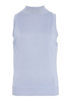 Carolina Herrera Silk-Cotton Sleeveless Top - Moda Operandi