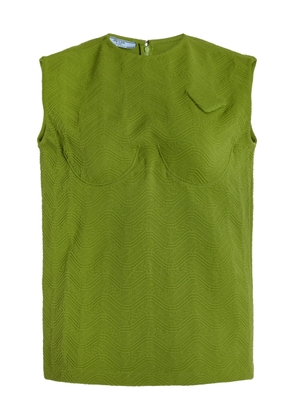 Prada Bra-Detailed Jacquard Top - Moda Operandi