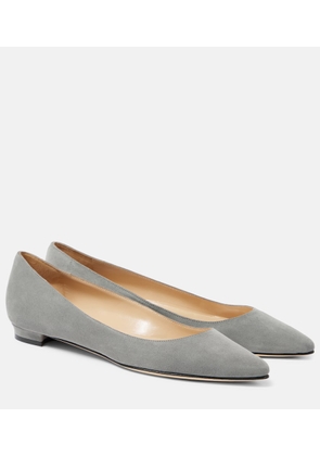 Manolo Blahnik Lanza BB suede ballet flats