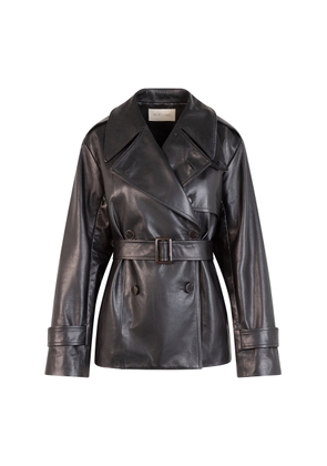 Heirlome Iggy Double-Breasted Leather Jacket - Moda Operandi