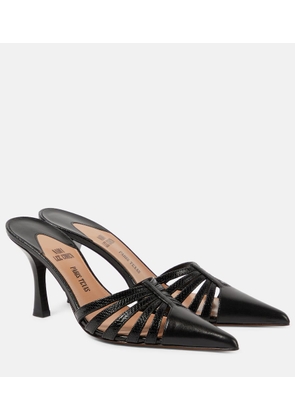 Paris Texas Nadia 85 cutout leather mules