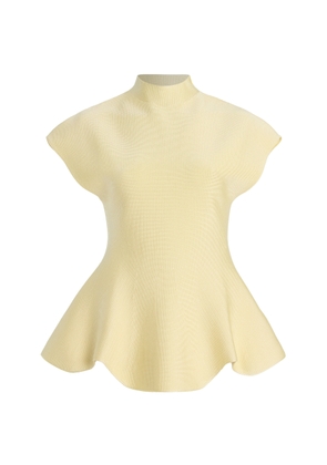 Khaite Andra Knit Peplum Top - Moda Operandi