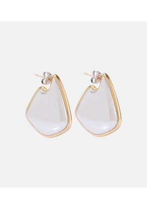 Bottega Veneta Fin Small 18kt gold-plated sterling silver earrings