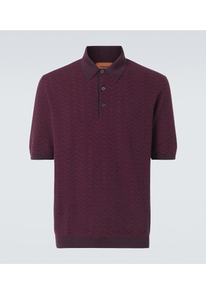 Missoni Zigzag wool-blend polo shirt