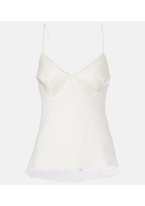 Max Mara Bridal Opache silk georgette camisole