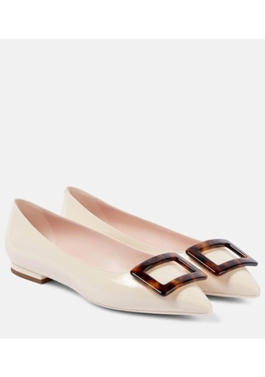 Roger Vivier Gommettine Ball leather ballet flats