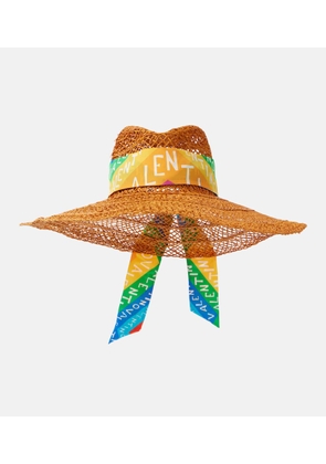 Valentino Valentino Chevron 24 straw sun hat