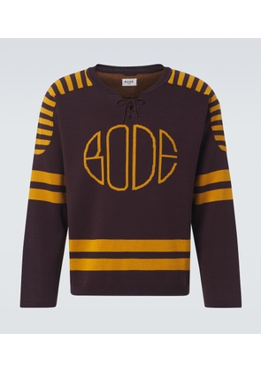 Bode Rink cotton jacquard sweater