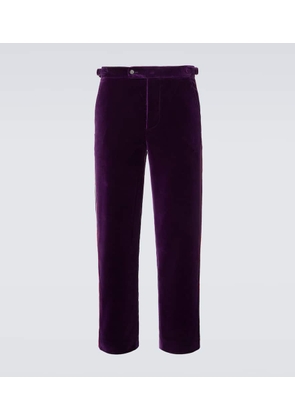 Bode Showcase cotton velvet suit pants