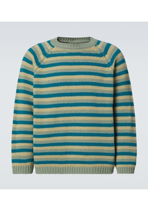 Bode Mossy Glen striped wool sweater