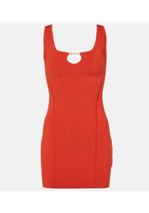 Jacquemus La Mini Robe Sierra ribbed-knit minidress