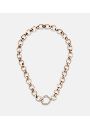 Repossi Antifer 18kt rose gold necklace with diamonds