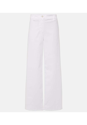 Nili Lotan Megan cotton twill wide-leg pants