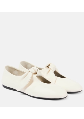 CO Bow-detail leather flats