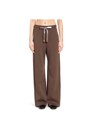 Wide Leg Jersey Trousers
