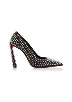 Christian Louboutin Condora Spikes 100mm Studded Leather Pumps - Moda Operandi